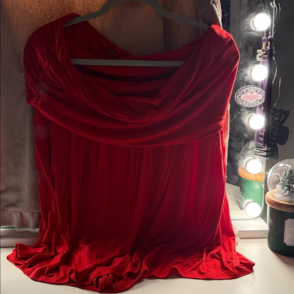 No Boundaries Vibrant Red Top